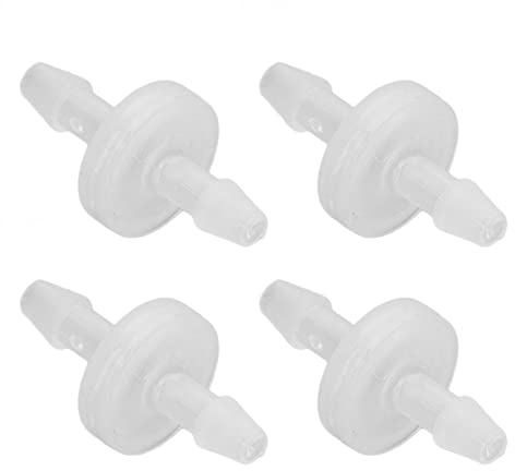 TOPINCN 12-teiliges Aquarium-Rückschlagventil für die Chemische Industrie in Aquarien, Ozonbeständiges, ölbeständiges Einweg-Luftventil (5,1 mm)