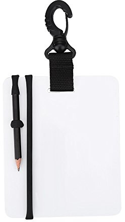 YYALYYON Unterwasser-Schreibtafel mit Drehclip und Bleistift für Wassersport, Tauchen, Schwimmen