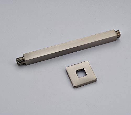 Shower arm Brushed Nickel Ceiling Mount Shower Arm Brass Head Holder