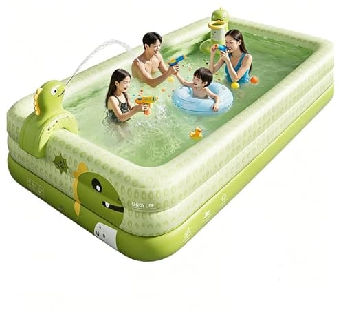 Easnuroz Piscina Gonfiabile Piscine Gonfiabili Per Bambini Da 150 A 460 Cm Adatte A Bambini E Adulti Piscina Fuori Terra Rinforzata Per Famiglie Grande Piscina Per(180 * 130 * 56cm)