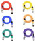 Câbles de Raccordement de Câbles de Micro équilibrés LoongGate - Qualité haut de Gamme et clarté de son, Extrêmement faible bruit - Câbles de Microphone XLR mâle à XLR femelle (1m, 6 couleurs)