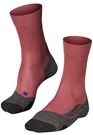 FALKE Women's TK2 Explore Cool W SO Lyocell Functional Yarn Thick Anti-Blister 1 Pair Hiking Socks, Red (Mixed Berry 8215), 5.5-6.5