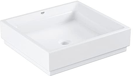 GROHE Cube Keramik | Aufsatzschale ohne Hahnloch 50 cm | alpinweiß | 3948100H