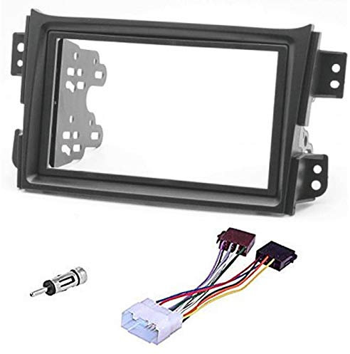 Sound-way Car Radio Installation Kit 2 DIN Adaptor for Opel Agila Suzuki Splash Ritz
