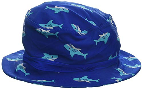 Playshoes Jungen Uv-schutz Fischerhut Bademütze Kopfbedeckung, Hai, 51 EU