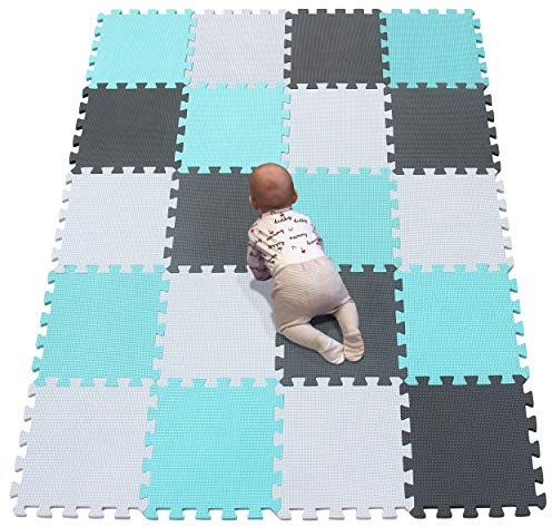 YIMINYUER® 20 Teilige (30cm×30cm×1cm Einzelstück), Puzzlematten Baby, Puzzlematte Spielmatte, Babys Puzzle Matten, Kinder Spielmatten R01R08R12G301020