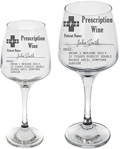 Always Looking Good Personalised Engraved Wine Glass Prescription Wine Novelty Funny Birthday Gift - Any Name (Small, Empty Glass)