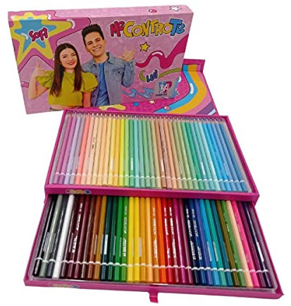 Astuccio Me Contro Te Confezione regalo da 72 pezzi di colori pastello e