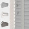 Faux Wood Venetian Blind [Light Grey, 90cm Width x 160cm Drop, Tape]