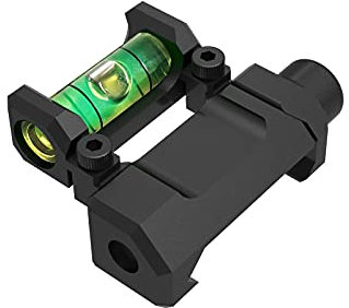 Tough Tactical Tools Niedriges Profil Picatinny-Wasserwaage, Anti-Kant-Indikator, Schwarz