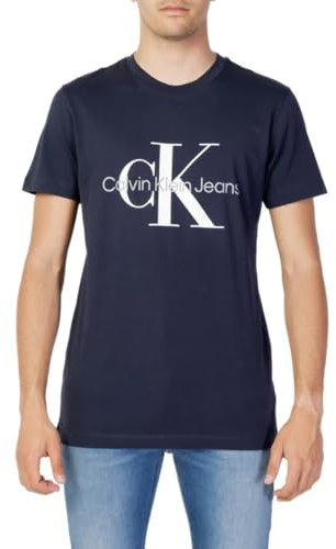 Calvin Klein Jeans Men's Core Monologo Slim Tee J30j320935 S/S T-Shirts, Blue, XXL