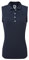 Footjoy Damen Mütze, Ärmelbündchen, Rib Knit Golfhemd, Marineblau, Medium