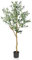YOLEO 5.5FT Artificial Olive Tree Tall Faux Silk Olive Plant Lifelike Fake Tree for Home Office Indoor Decor (Style 1)