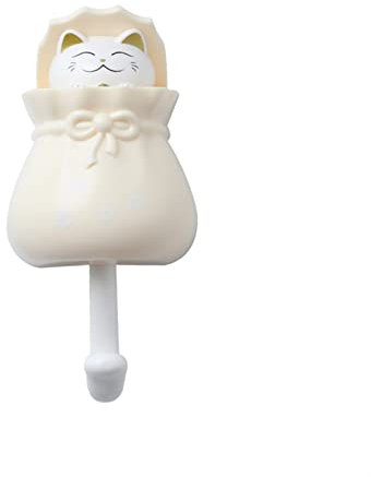 Garderobe mit Ablage Glückliche Katze Starker klebriger Haken Schlüsselhalter Wandmontierte Schlafzimmer Türhänger Haken Regenschirm Handtuch Mantel Mantel Lagergestell Wohnort Hutständer Schirmstände