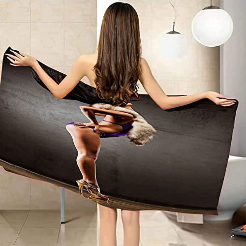Strandtuch Sexy, Mikrofaser Strandtuch Frau Handtuch Groß 70x140 cm Badetuch Strandhandtuch Schnell Trocknendes Sandfreies Weiches Saunatuch, reisehandtuch, Badehandtuch
