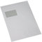 500 St. Versandtaschen A4/C4, extra, stark, weiß, 120 g/m² Papier, mit Fenster, selbstklebend, Briefumschlag, Kuvert, Briefhülle, Großbrief, Versandbeutel