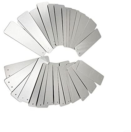 Etichette per piante in alluminio, etichette in metallo double face, etichette per albero di Natale, impermeabili, per marcatori di piante