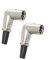 Wecan 2 Pack Right Angle XLR Cable, 90 Degree XLR Male Connectors for Microphone, Mixer, Amplifier