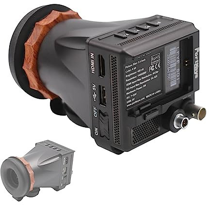 Portkeys LEYE SDI Elektronischer Sucher, 2,4-Zoll-LCD-Monitor, 4K-HDMI- und 3G-SDI-Videoeingang, 3D-LUT-Überwachung, mehrere 1/4?-20 Montagepunkte [Einstellbare Dioptrien +8D~-3D]