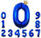 Foil Luftballon 0 Helium Folienballon Zahlen Ballon XXL Folien Dunkelblau Ballon 0 Geburtstag 100cm/40inch
