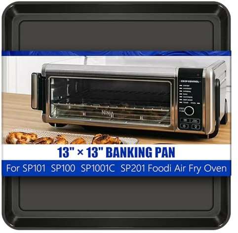 YHMYOALU 13 × 13 Professional Baking Sheet, Air Fryer Accessories, Replacement Baking Pan for Ninja, Nonstick Sheet Pan for Foodi 8-in-1 Air Fry Oven
