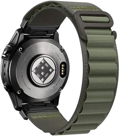 für Garmin Fenix 8 47mm/7/6 Armband, Quickfit 22mm Nylon Armband | für Garmin Epix Pro Gen 2(47mm),Forerunner 970/965, Weiches, Atmungsaktives Nylon, Edelstahl G-Haken, Verstellbares Armband