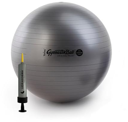 TONKEY ACTIVE LIFE - Palla Fitness [42-53-65-75 cm] con Pompa - Fitball per Yoga, Fitness, Fisioterapia, Riabilitazione ed Esercizi Gravidanza - Accessori e Attrezzi per Allenamento a Casa e Palestra