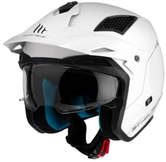 MT HELMETS jet helmet District SV S white 13450000005 size M