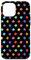 Hülle für iPhone 15 Plus Polka Dot Daubs Handyhülle, Künstlerpalette, Schwarz, Geschenkartikel