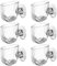 Vaso per piante per acquario con ventosa, 6 pezzi, vaso per acquario, vaso per piante acquatiche in acrilico trasparente, vasi per piante acquatiche, decorazione per acquario, accessorio per acquario