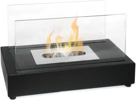 Berlin Bioethanol-Kamin für den Innen- und Außenbereich, 35 x 18 x 20,5 cm