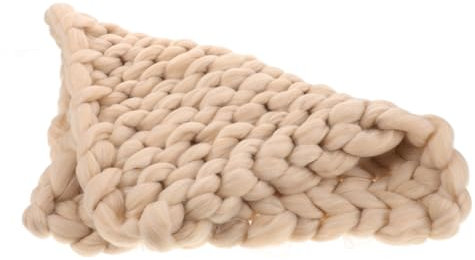 TOPBATHY Grob Gestrickte Kuscheldecke Aus Wolldecke Mit Zopfmuster-überwurfdecke Beige Grob Gestrickte Bettdecke Für Herbst-überwurfdecke Dem Sofa