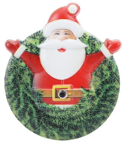 Bonbela Carillon de Porte du Père Noël Ornement de Sonnette de Père Noël Carillon de Porte de Noël Décoration Sonnette Décorative de Noël pour Le Bureau du Magasin à Domicile