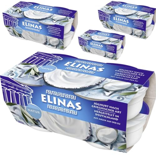 Elinas Joghurt nach griechischer Art Natur 600 Gramm x 4 Stück