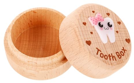 Warmhm Zahndose Feenzahnhalter Holz Für Junge Mädchen Milchzahnaufbewahrungsdose Feendose Feengeschenke Aufbewahrung Andenken Box Für Verlorene Zähne