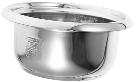 MOLUCKFU Pot Intérieur en Acier Inoxydable pour Cuiseur à Riz 2l | Cuve Argentée, Chauffage Homogène et Cuisson Polyvalente, Pièce Unique pour Appareil Domestique Cuisine