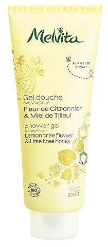 Melvita - Gel Douche Naturel - Fleur de Citronnier & Miel de Tilleul - Texture Confortable, Fragrance Apaisante - Hydratation Efficace, Engagement Éthique - 200 ml