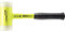 Supercraft Schonhammer, mit bruchsicherem Stahlrohrstiel, gelb-fluoreszierend beschichtet und ergonomisch geformtem, rutschsicherem Griff | D=60 mm | 3377.160
