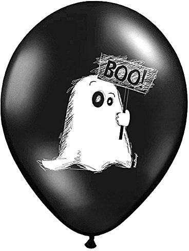 Halloween Luftballons Gespenst 50 Stück - Ballons Ø 30 cm - Halloween Deko