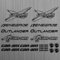 SUPERSTICKI can-am canam Team BRP Renegade Outlander Sticker Quad ATV 20 Pieces aus Hochleistungsfolie Aufkleber Autoaufkleber Tunin