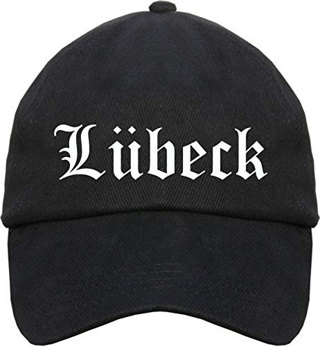sostex Lübeck Cappy - Altdeutsch Bedruckt - Schirmmütze Cap Einheitsgröße Schwarz