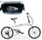 20 Zoll Faltrad Klappfahrrad Klapprad Folding 7 Gang Fahrrad Bike Einstellbar Doppel V Bremse Weiß