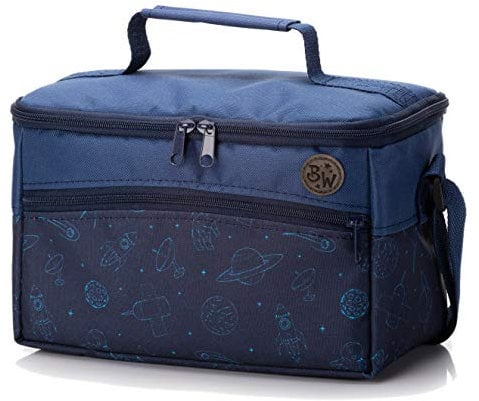 BAMBINIWELT Tasche für Toniebox und Tigerbox Touch, Musikbox-Tasche mit Verstellbaren Innenfächern, Netzfach für Zubehör (Modell 22)