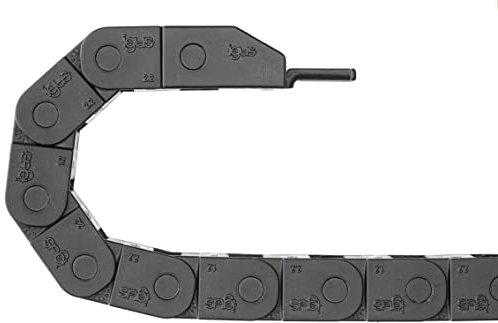 igus® Chaîne de remorquage 10.5x20 mm. Chaîne d'alimentation de 1000 mm,Ne s'ouvre pas,Système de gestion des câbles,Pour impression 3D,CNC,Qualité fabriquée en Allemagne,DIN EN ISO 9001 (10.5x20)