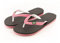 Infradito da donna, sandali, adulto, logo Brasile, comode, per la piscina, la spiaggia, la casa, la doccia. eccetera (Rosa e Nero, numeric_36)