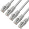 D.Square - 5 Piezas Cable Ethernet Internet LAN 1m, Cat.6 U/UTP Gris, Cable de Red LSOH, Conector Rj45, 1 GB/S, Ideal para Router/Móderms, Switch, Repetidor, Ordenador, Portátil, Red Locales.