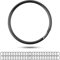 Schlüsselringe Set, Ø 25 mm Durchmesser, 48 Stück, aus gehärtetem Metall, in Schwarz, Metall Ringe Schlüsselanhänger, Schlüssel Organisation Autoschlüssel, Haustürschlüssel, Spaltringe O Ring DIY Kit