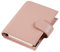 Moterm Pocket Regular Ringe Planer - Echtes Leder Binder Organizer (Kiesel-Staubrose, 19mm Ring)