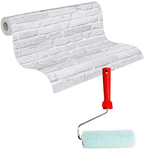 Tadessi Tapeten Set, Vliestapete Cocktail, Kleisterroller, Renovierungsset, Einfache Anwendung, Langlebig, Robust, Wasserfest, Wandtapete 10,05m x 0,53m