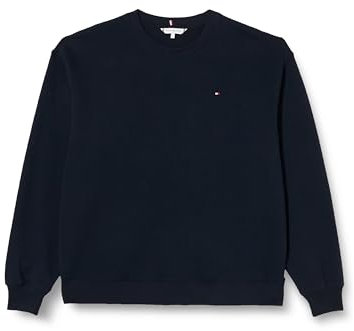 Tommy Hilfiger Damen Sweatshirt ohne Kapuze, Blau (Desert Sky), L